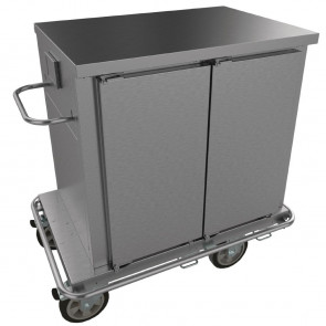 Falcon Chieftain 2 Door Heated Trolley with Flat Top T2