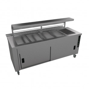 Falcon Chieftain 5 Well Heated Servery Counter with Trayslide HS5