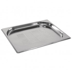 Vogue Stainless Steel Perforated GN 1/2 Pan 20mm
