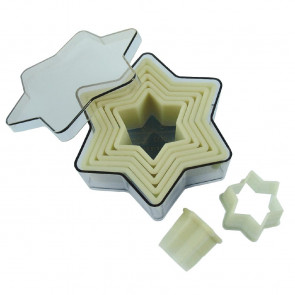 De Buyer Plain Star Pastry Cutters Set of 7