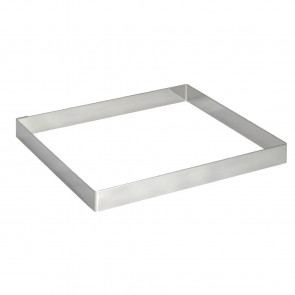 De Buyer Stainless Steel Square Ring 80mm x 20mm