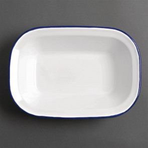 Olympia Enamel Dish Rectangular 280 x 190mm