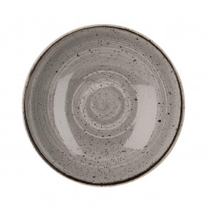 Churchill Stonecast Round Coupe Bowls Peppercorn Grey 220mm