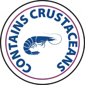 Vogue Food Allergen Label Crustaceans