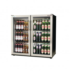 Autonumis EcoChill Double Hinged Door 3ft Back Bar Cooler St/St Door A215148