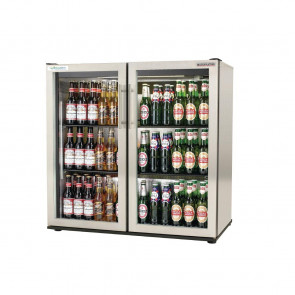 Autonumis EcoChill Double Hinged Door Maxi Back Bar Cooler, St/St A21013
