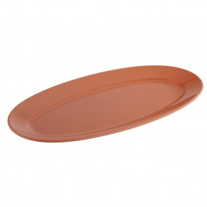 APS Tierra Terracotta Effect Oval Platter 400mm