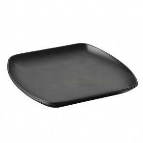 Revol Club Square Plate Black 260mm