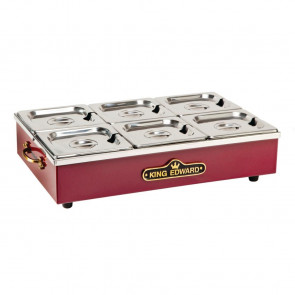 King Edward Large Cold Server Claret CS2V