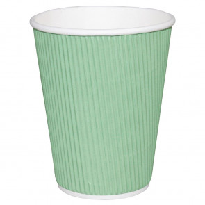 Fiesta Takeaway Coffee Cups Ripple Wall Turquoise 225ml x25