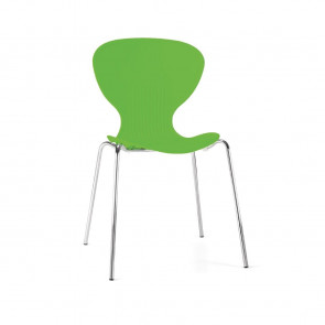 Bolero Lime Stacking Plastic Side Chairs (Pack of 4)