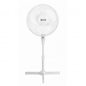 Status 16" Oscillating White Stand Fan