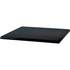 Werzalit Square Table Top Black 800mm