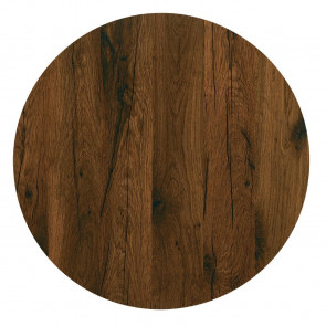 Werzalit Round Table Top Antique Oak 700mm
