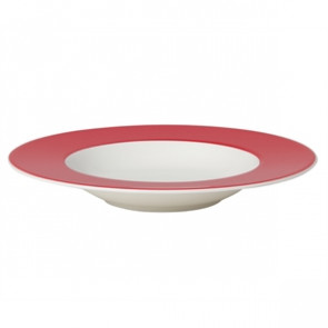 Royal Porcelain Maxadura Edge Red Rimmed Soup Plates 245mm