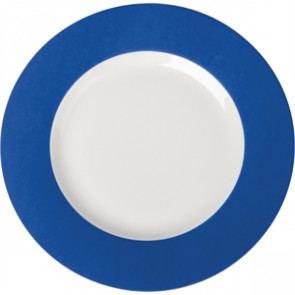 Royal Porcelain Maxadura Edge Blue Rimmed Plates 285mm