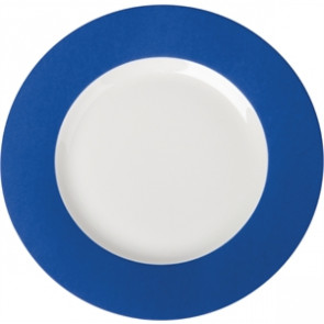 Royal Porcelain Maxadura Edge Blue Rimmed Plates 225mm