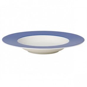 Royal Porcelain Maxadura Edge Blue Rimmed Pasta Plates 265mm