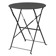 Bolero Black Pavement Style Steel Table