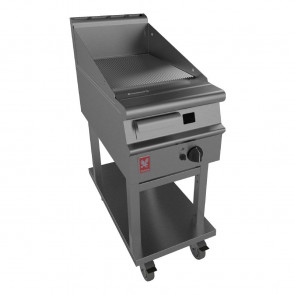 Dominator Plus 400mm Wide Ribbed Griddle on Mobile Stand NAT G3441R