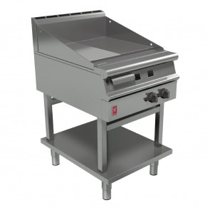 Falcon Dominator Plus 600mm Wide Half Ribbed Griddle on Fixed Stand Natural Gas G3641R