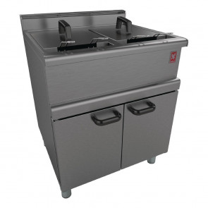 Falcon 350 Series FreeStanding Twin Pan Twin Basket Gas Fryer Legs LPG G350/12