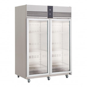 Foster EcoPro G2 2 Glass Door 1350Ltr Cabinet Fridge EP1440G 10/213