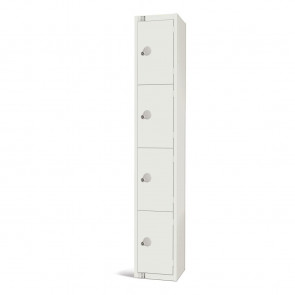 Elite Four Door Camlock Locker White