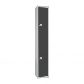 Elite Two Door Camlock Locker Graphite Grey