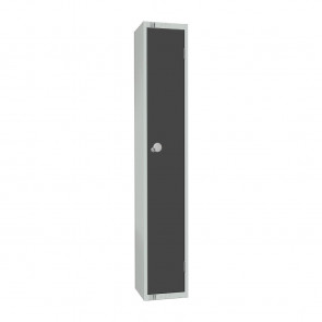 Elite Single Door Padlock Locker Graphite Grey