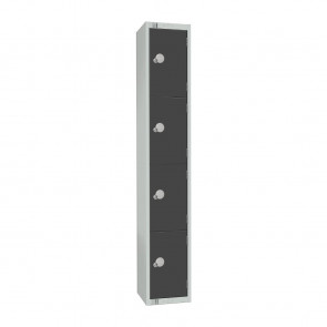 Elite Four Door Padlock Locker Graphite Grey