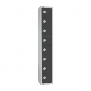 Elite Eight Door Camlock Locker Graphite Grey