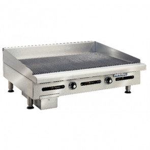 Imperial Wide Thermostatic Ribbed Propane Gas Griddle IGG-36