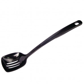 Black Slotted Serving Spoon 12in