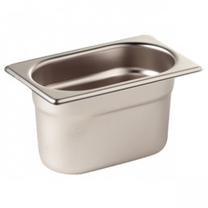 Vogue Stainless Steel 1/9 Gastronorm Pan 100mm