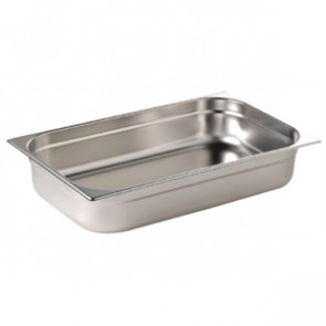 Vogue Stainless Steel 1/1 Gastronorm Pan 65mm