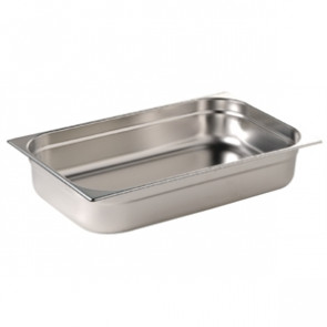 Vogue Stainless Steel 1/1 Gastronorm Pan 150mm