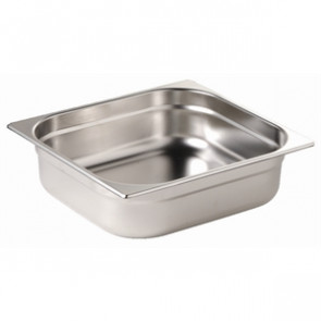 Vogue Stainless Steel 1/2 Gastronorm Pan 200mm