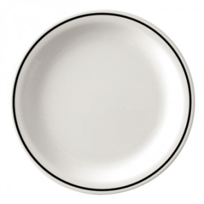 Kristallon Black Band Melamine Plates 160mm