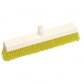 SYR Hygiene Broom Head Soft Bristle Yellow