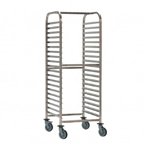 Bourgeat Double Gastronorm Racking Trolley 15 Shelves