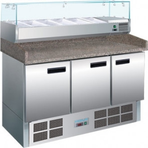 Polar Refrigerated Pizza and Salad Prep Counter 368 Ltr
