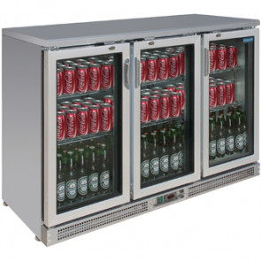 Polar Bar Display Cooler Hinged Doors 273 Bottles