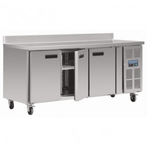 Polar Counter 3 Door Freezer with Upstand 417 Ltr