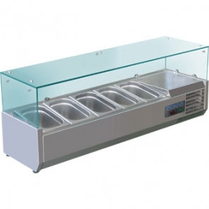 Polar Refrigerated Countertop Servery Prep Unit 5x 1/4GN