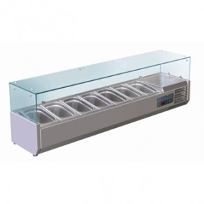 Polar Refrigerated Counter Top Servery Prep Unit 7x 1/4GN