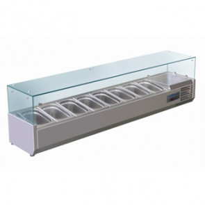 Polar Refrigerated Counter Top Servery Prep Unit  9x 1/4GN