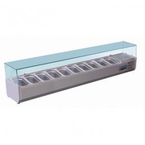 Polar Refrigerated Counter Top Servery Prep Unit  10x 1/4GN