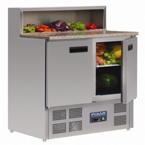 Polar Refrigerated Pizza Prep Counter 288 Ltr