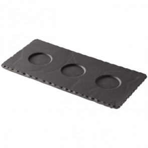 Revol Basalt Tray with 3 Indents 250mm